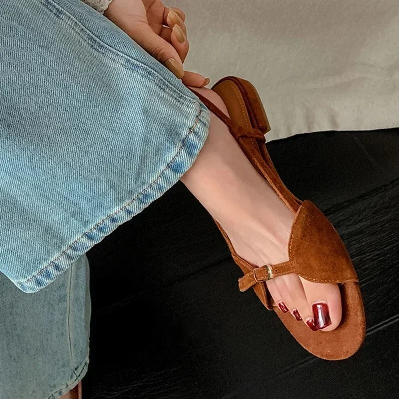 Lurenza® | Minimalistische Sommerriemchen-Sandalen