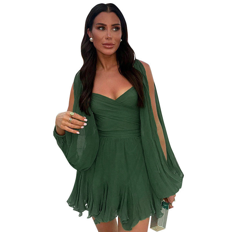 Phoebe – Schmal geschnittenes Damenkleid mit Uni-Farben