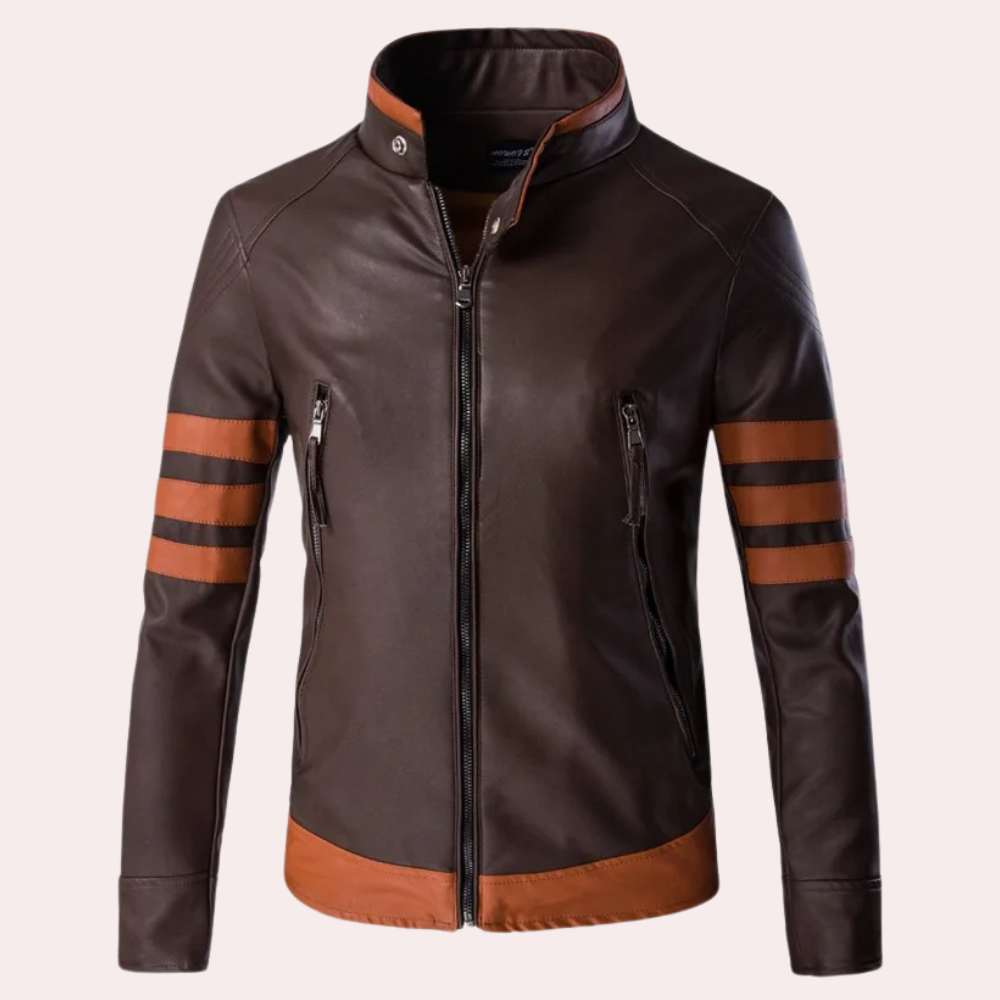 MARCUS - Stilvolle klassische Bikerjacke für den modernen Mann