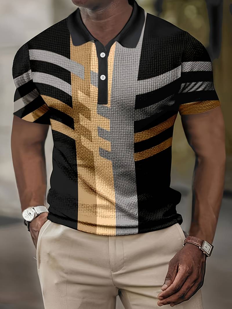 Lässiger Herren Polo im Vintage Stil