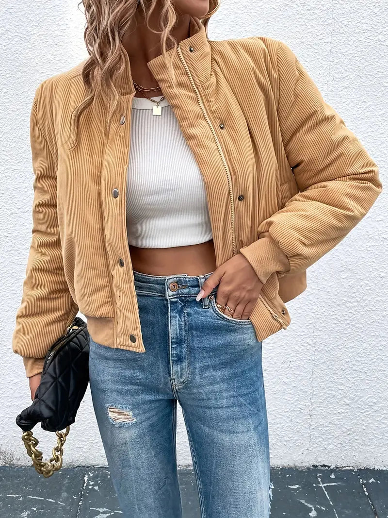 Steph | Lässige warme Jacke mit langen Ärmeln