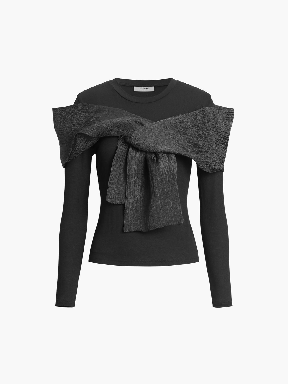 Fudus | Schleifen Knoten Langarm Top