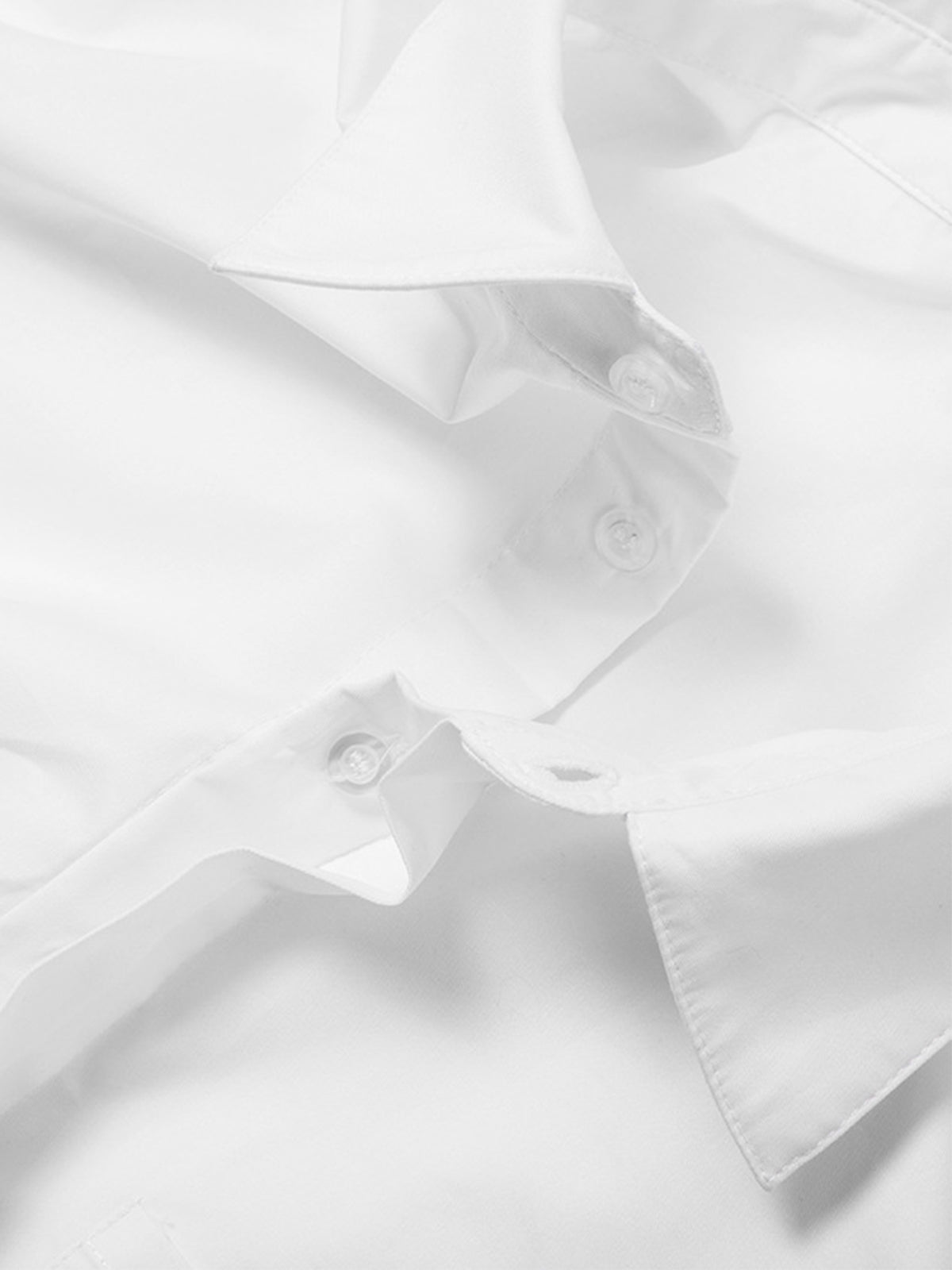 Fudus | Asymmetrisches Baumwoll Crop Hemd