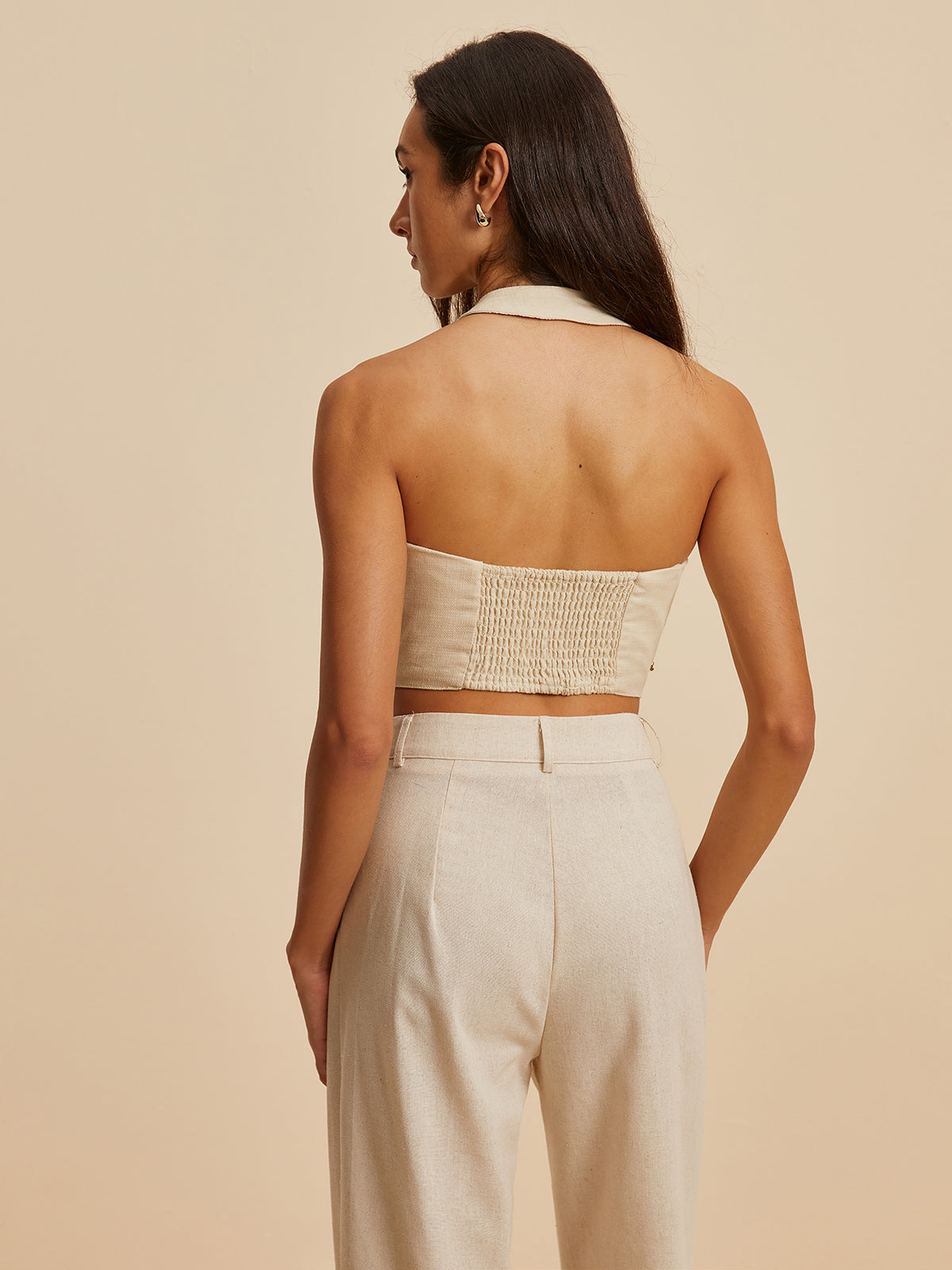 Fudus | Stickerei Druck V-ausschnitt Halter Top