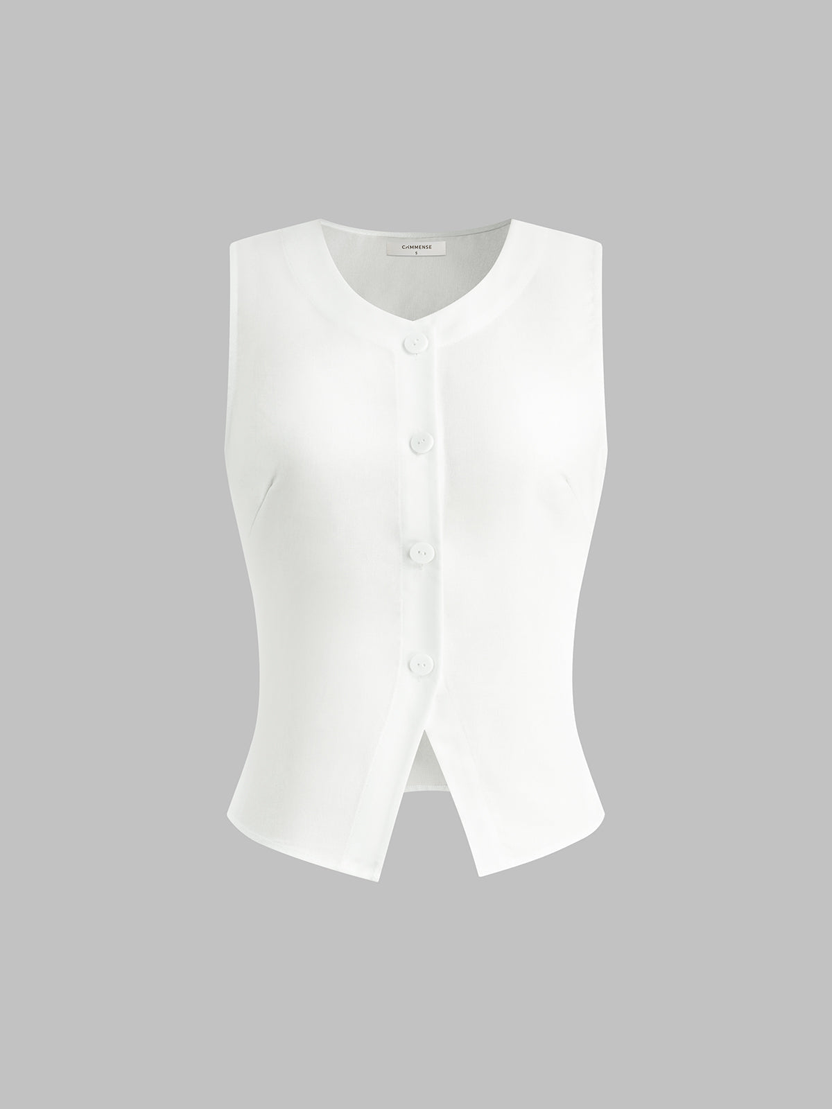 Fudus | Leinenmischung Button up Tanktop