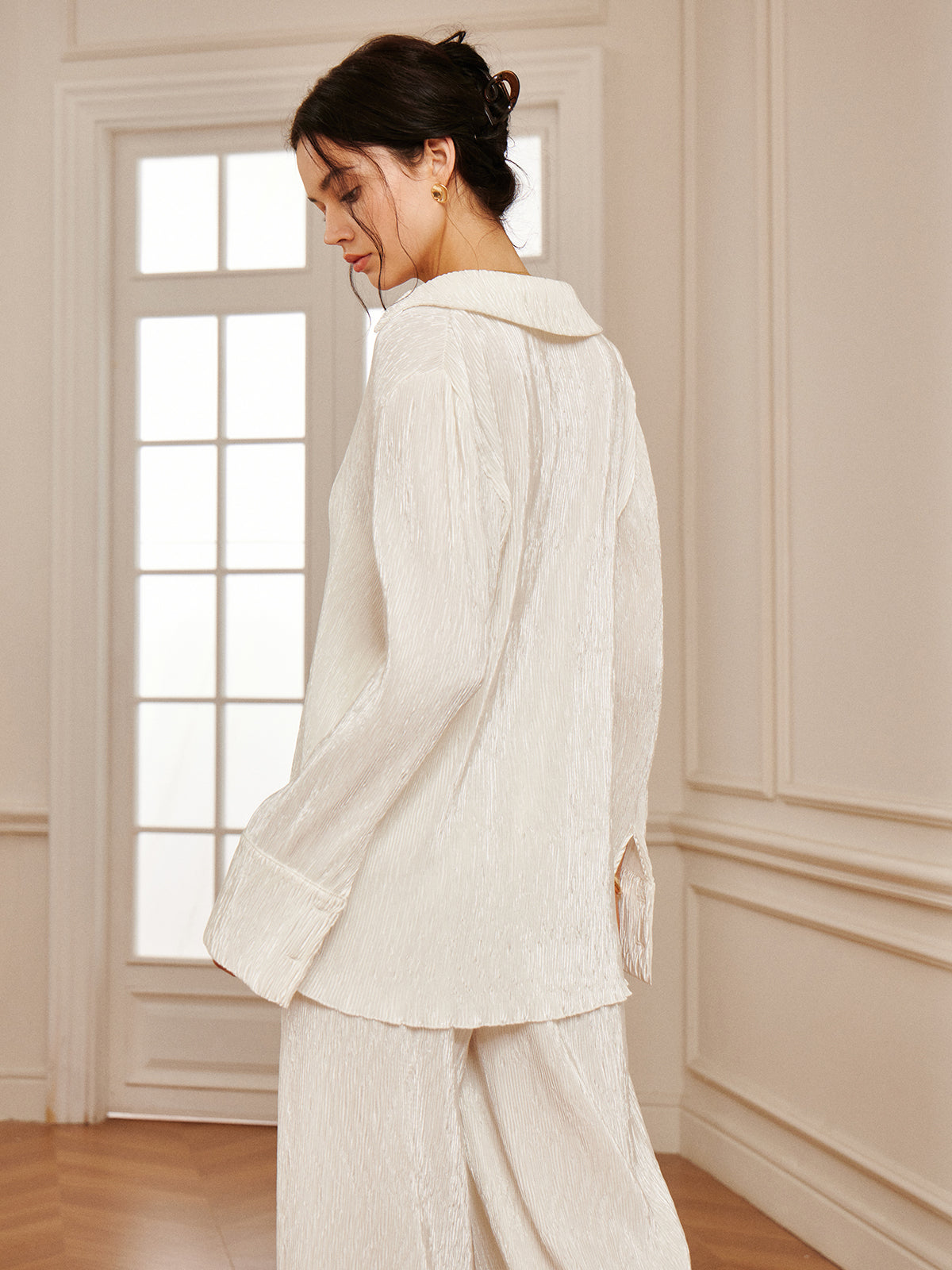 Fudus | Minimalist Plisse Soft Polo Hemd