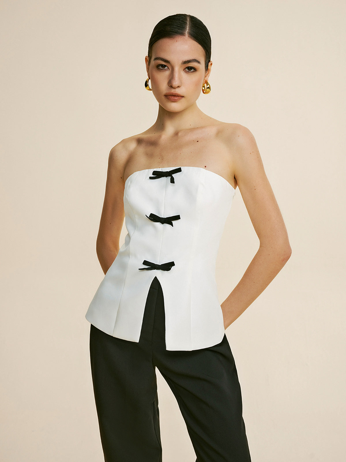 Fudus | Schleifen Dekor Split Top