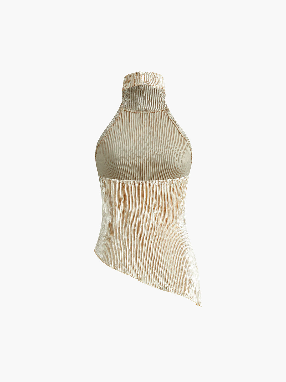 Fudus | Asymmetrisches Halter Crop Top Mit Weiter Beinhose Satz