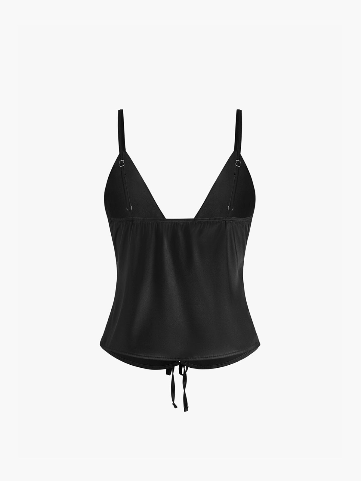 Fudus | Tie Front Satin Cami Top