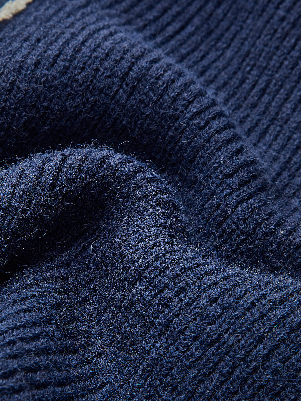 Fudus | Panel Gefütterte Stretch Revers Strickoberteil