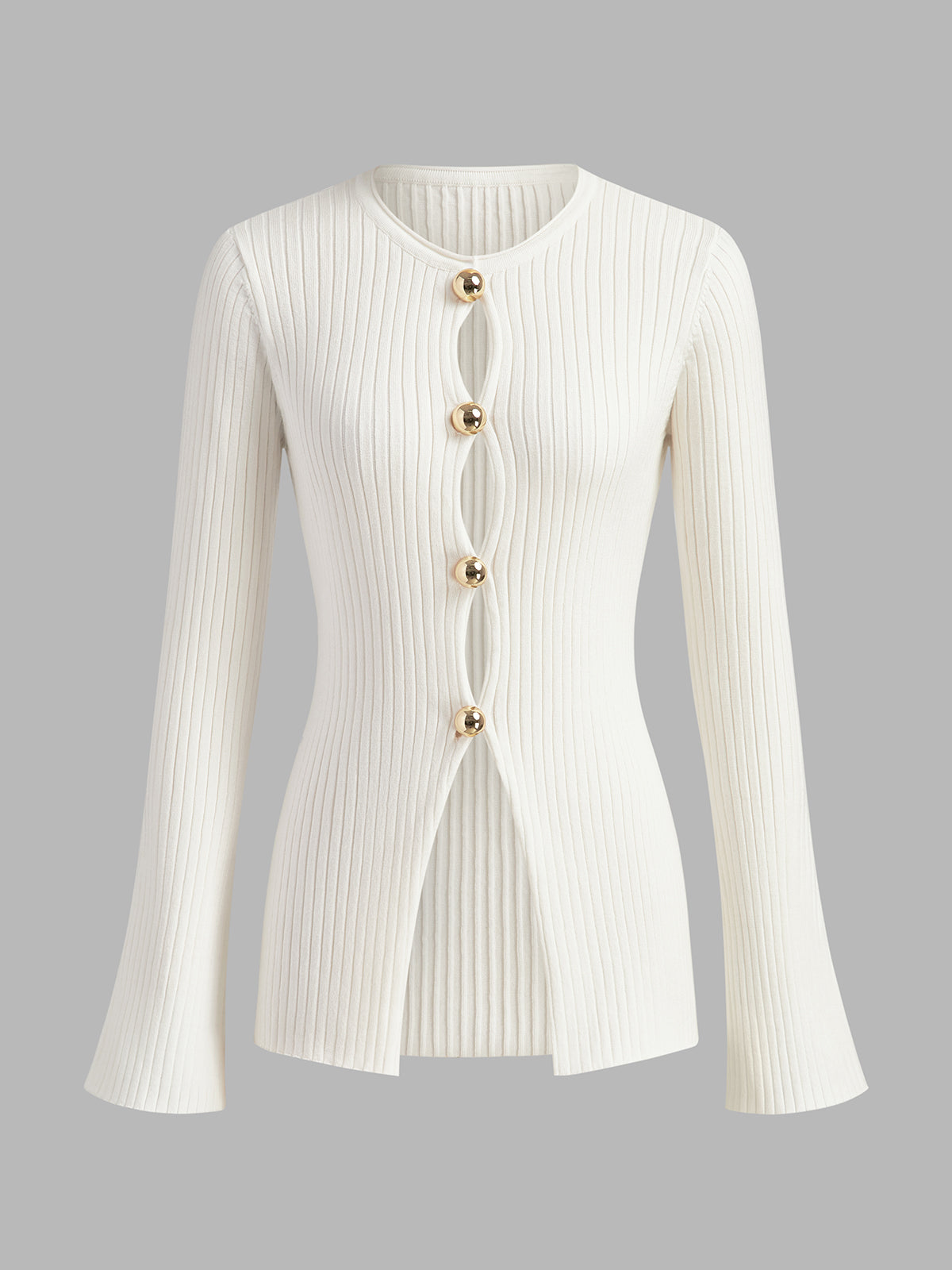 Fudus | Golden Button Split Stricktop