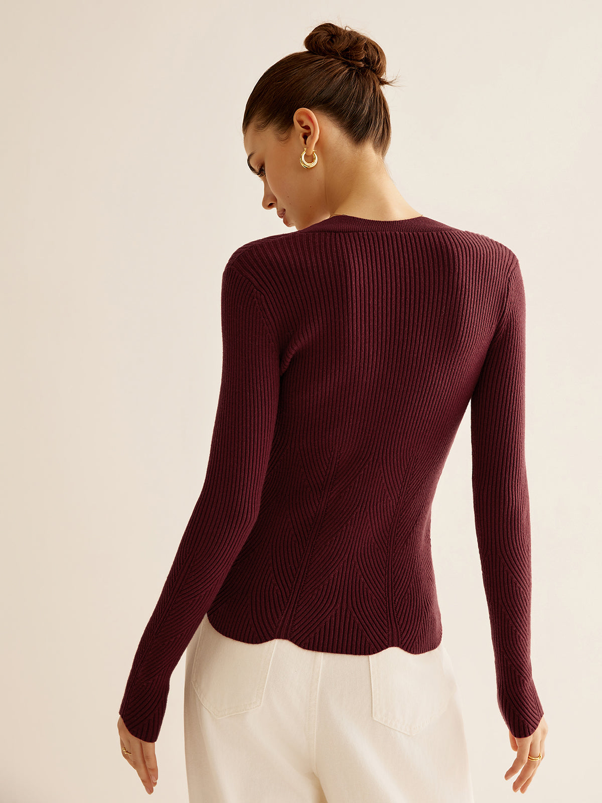 Fudus | Wave Trim Cutout Slim Stricktop