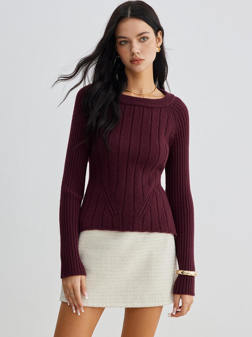 Fudus | Rückenfreies Slim Tie Stricktop