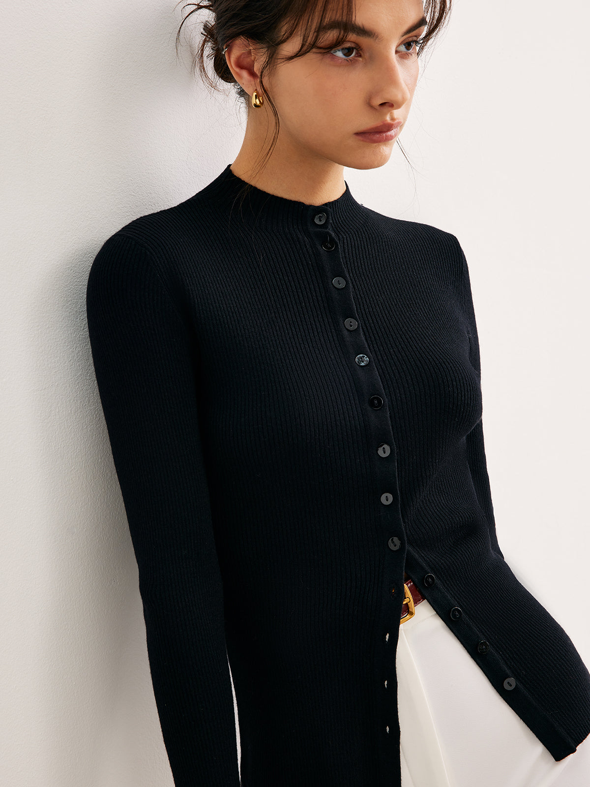 Fudus | Button Down Skinny Stricktop