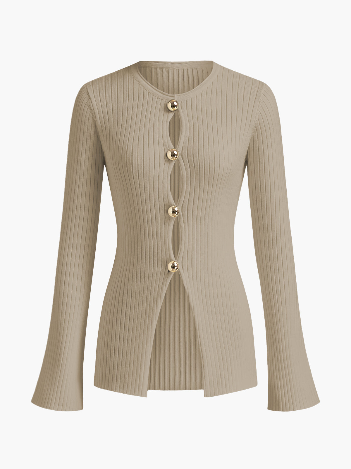 Fudus | Golden Button Split Stricktop