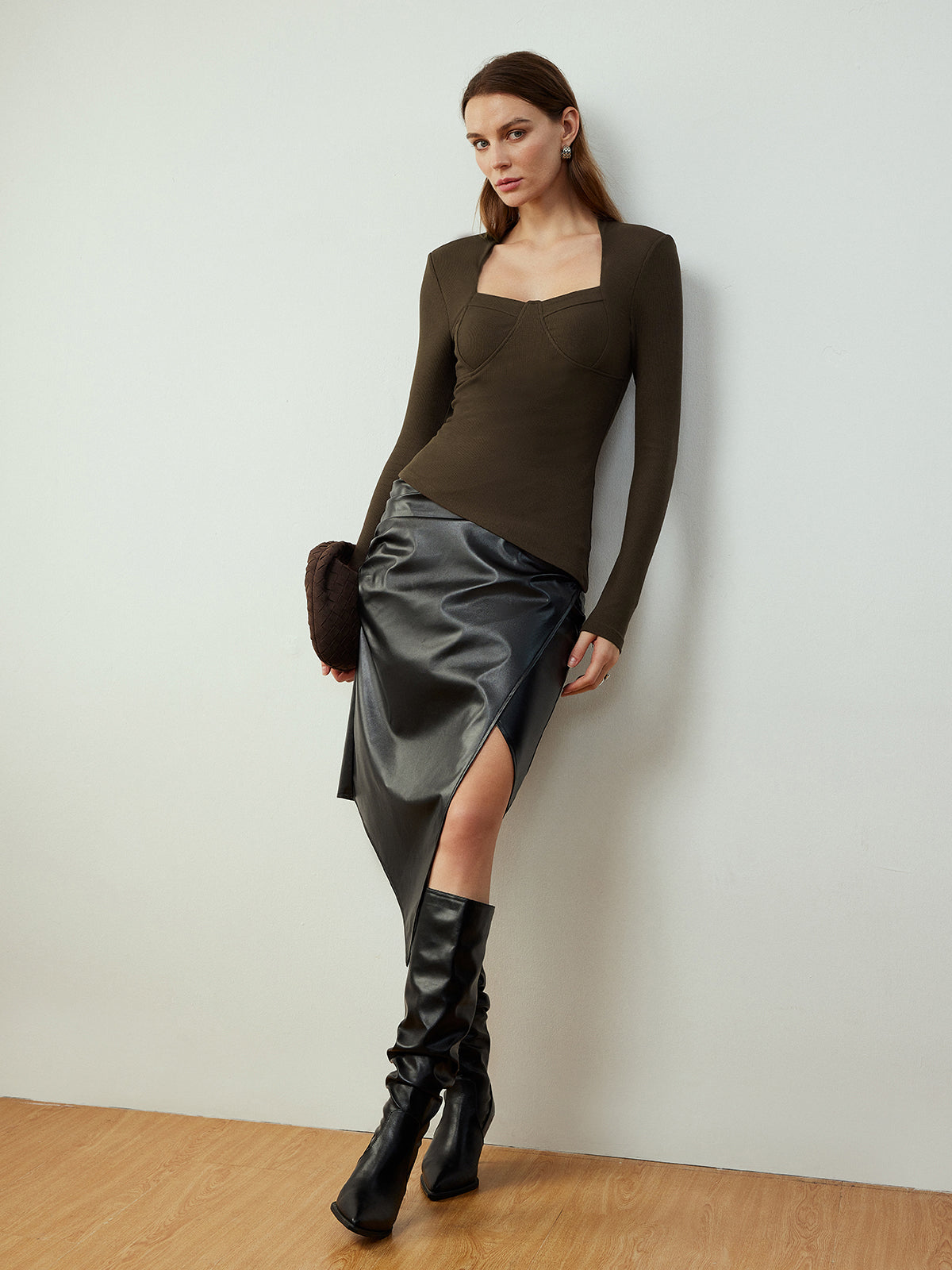 Fudus | Asymmetrisches Skinny T-hemd