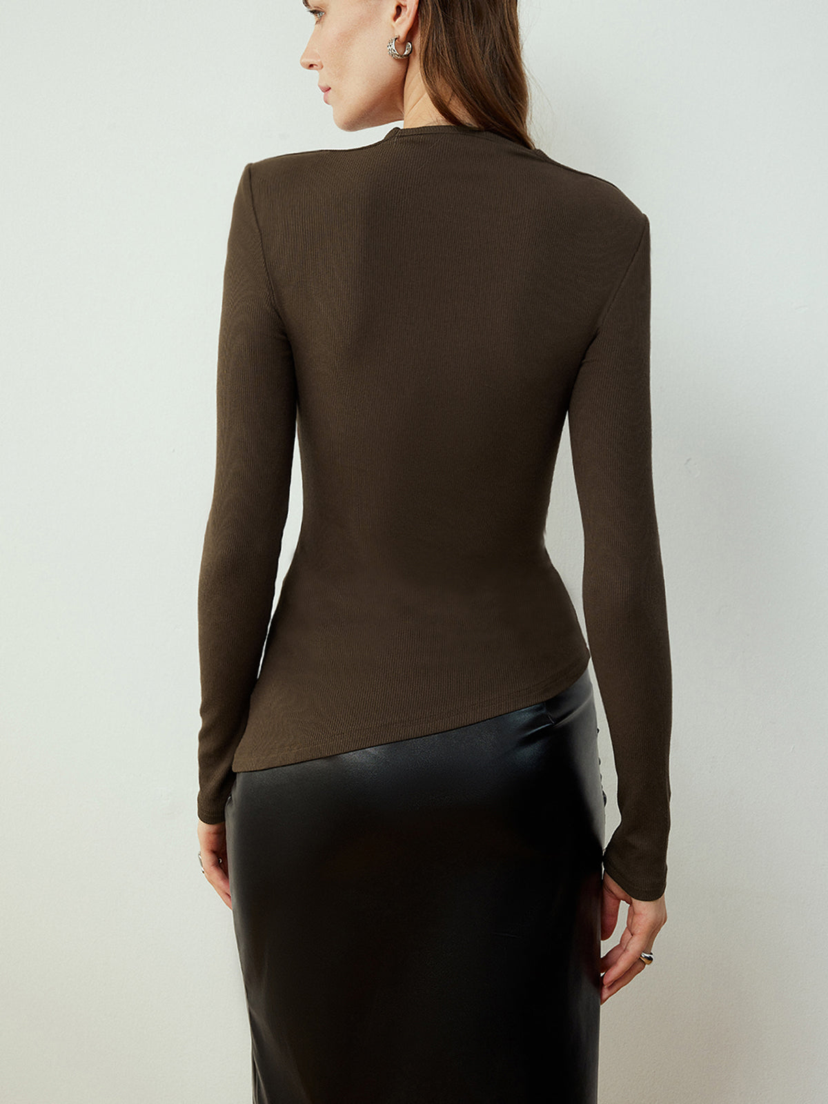 Fudus | Asymmetrisches Skinny T-hemd