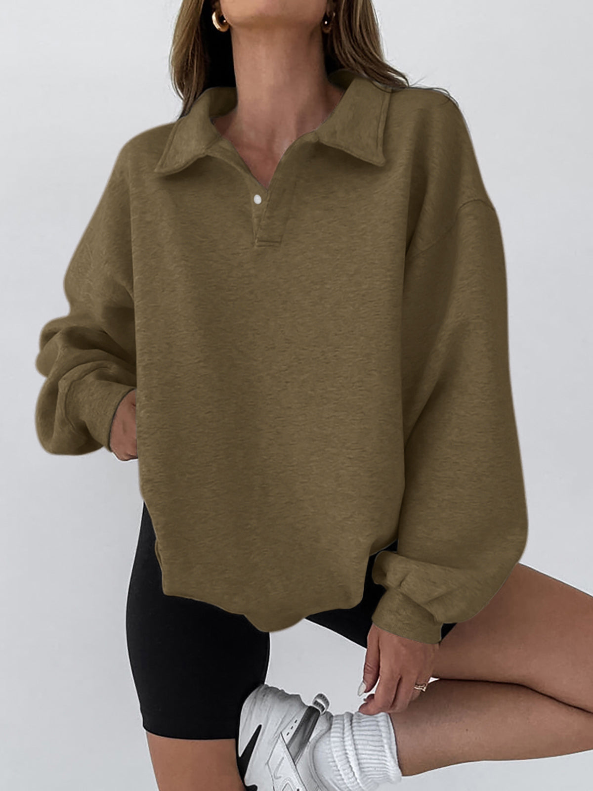 Fudus | Minimalist Plain Polo Sweathemd