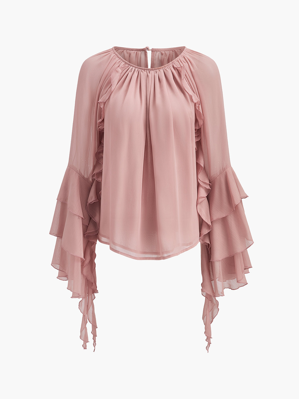 Fudus | Chiffon Rüschensleeve Bluse