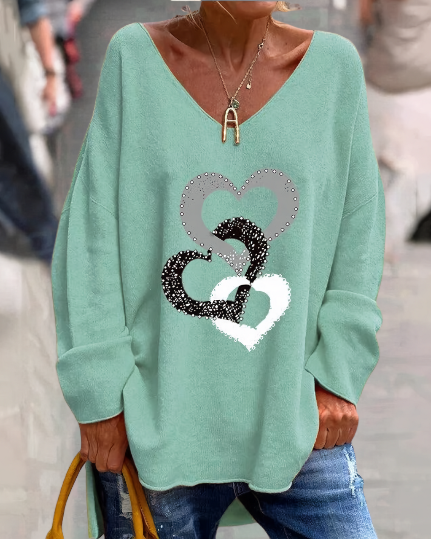 Bequemer Grafik-Pullover - Bonnie