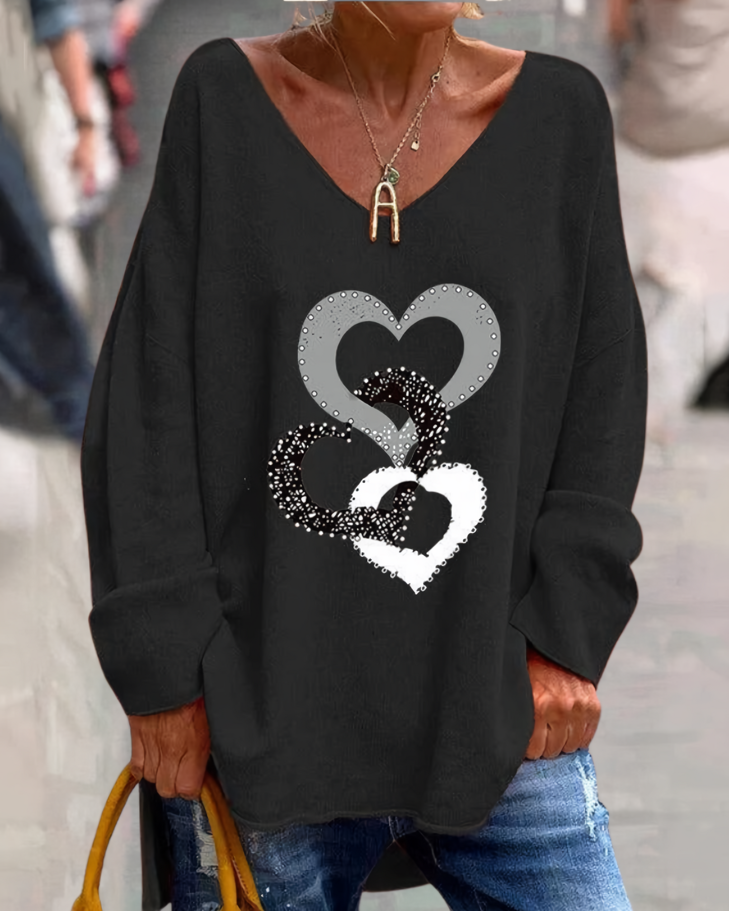 Bequemer Grafik-Pullover - Bonnie