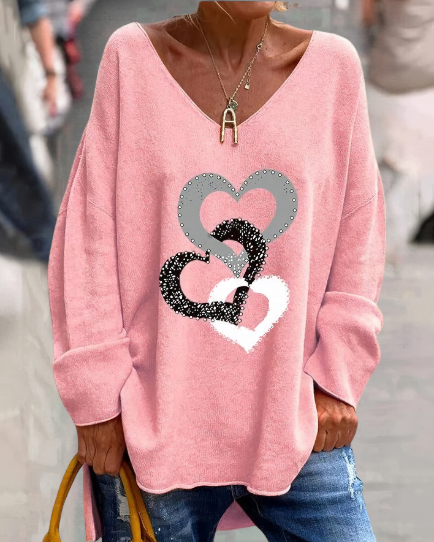 Bequemer Grafik-Pullover - Bonnie