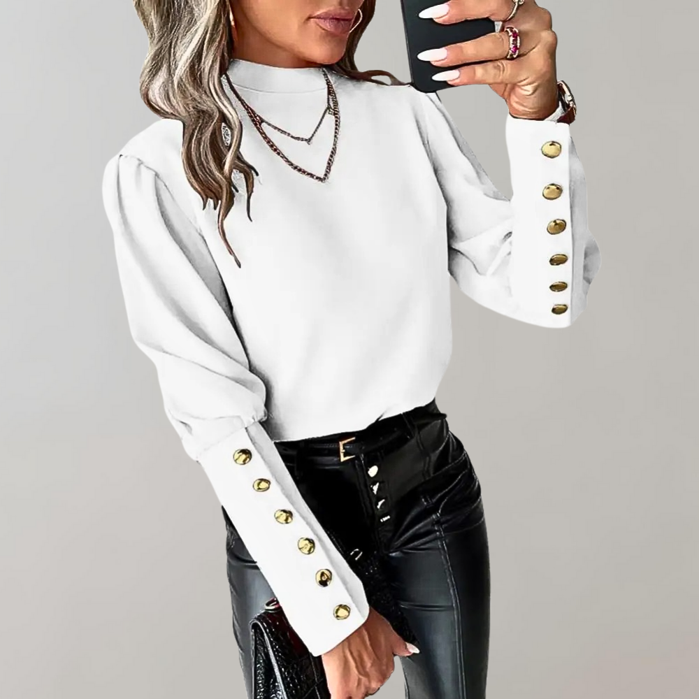 Hana - Elegante Damenbluse mit Spitze