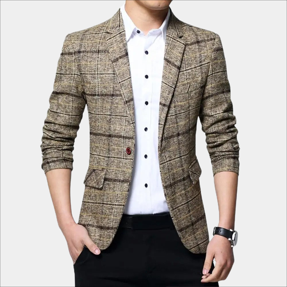 Balder - Stilvoller Karo-Blazer für Männer im lässigen Design