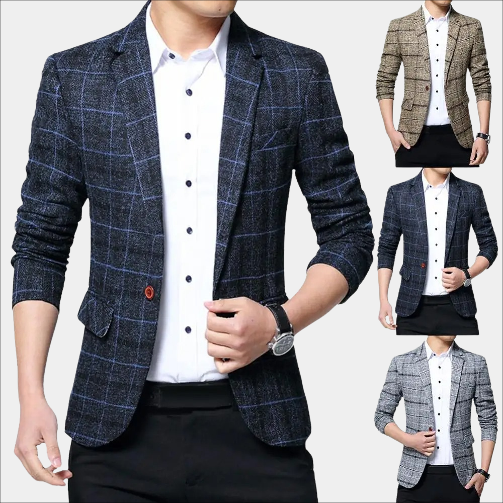 Balder - Stilvoller Karo-Blazer für Männer im lässigen Design