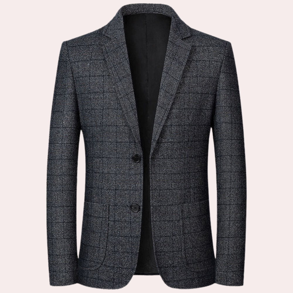 Mimir - Stilvoller Retro-Karierter Blazer für Männer