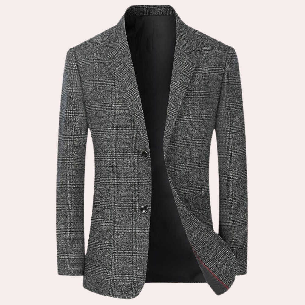 Mimir - Stilvoller Retro-Karierter Blazer für Männer