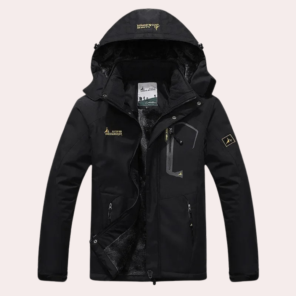 Georges - Stylische und warme Herrenjacke mit Windschutz