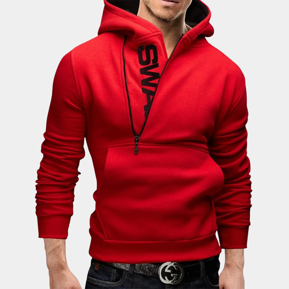 Neil - Eleganter Herren-Kapuzenpullover mit seitlichem Reißverschluss für einen trendigen Look