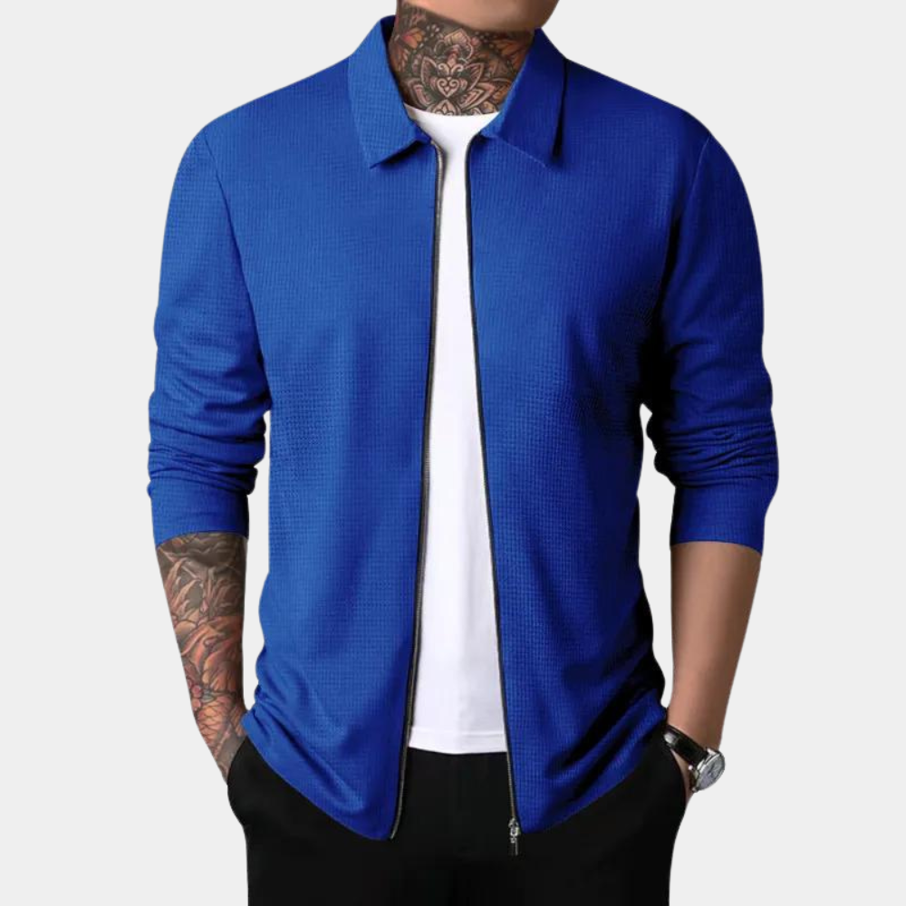 Stylische Herrenjacke mit Reißverschluss für einen trendigen Look