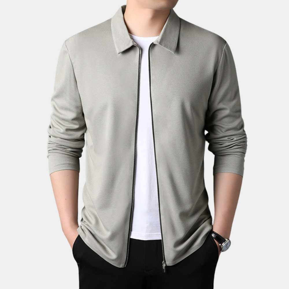 Stylische Herrenjacke mit Reißverschluss für einen trendigen Look
