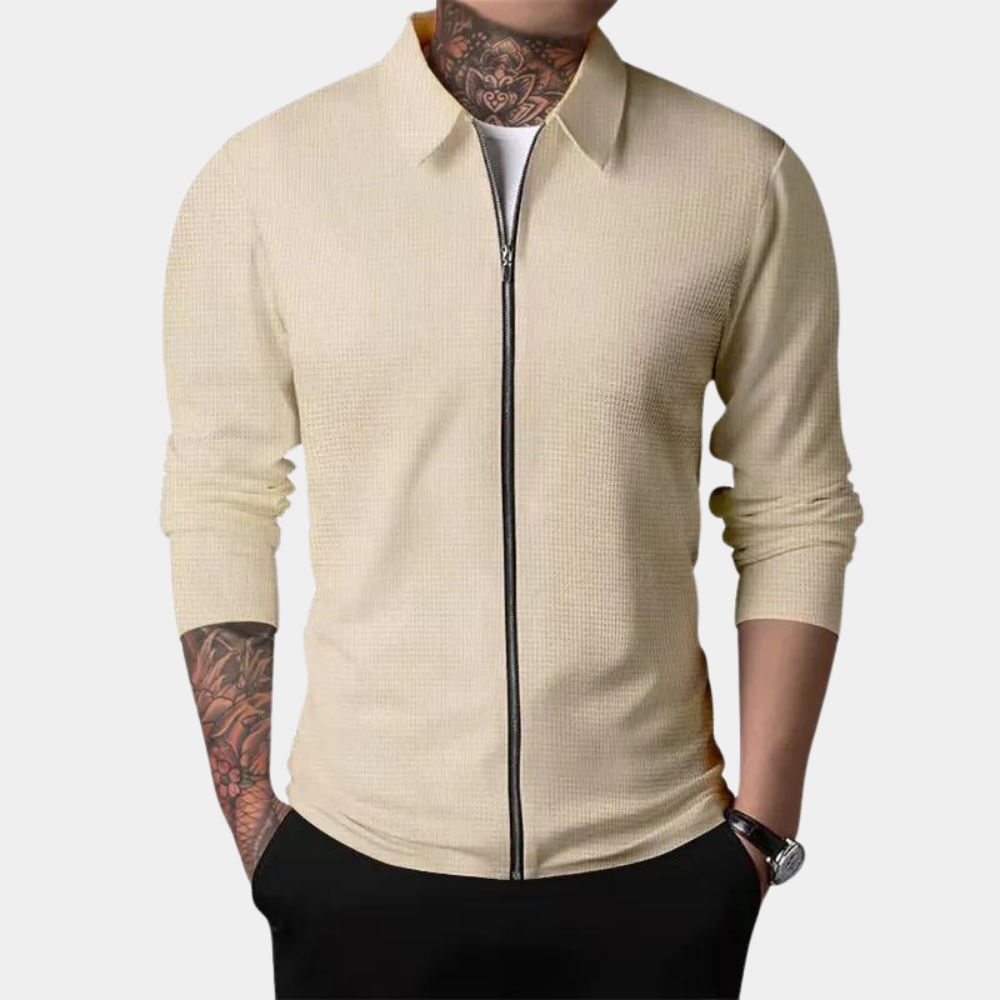 Stylische Herrenjacke mit Reißverschluss für einen trendigen Look