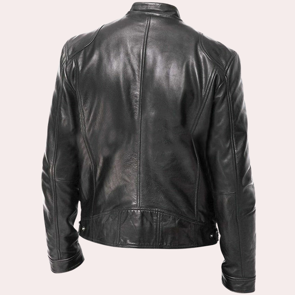 Stilvolle Luxus-Motorradjacke für Männer