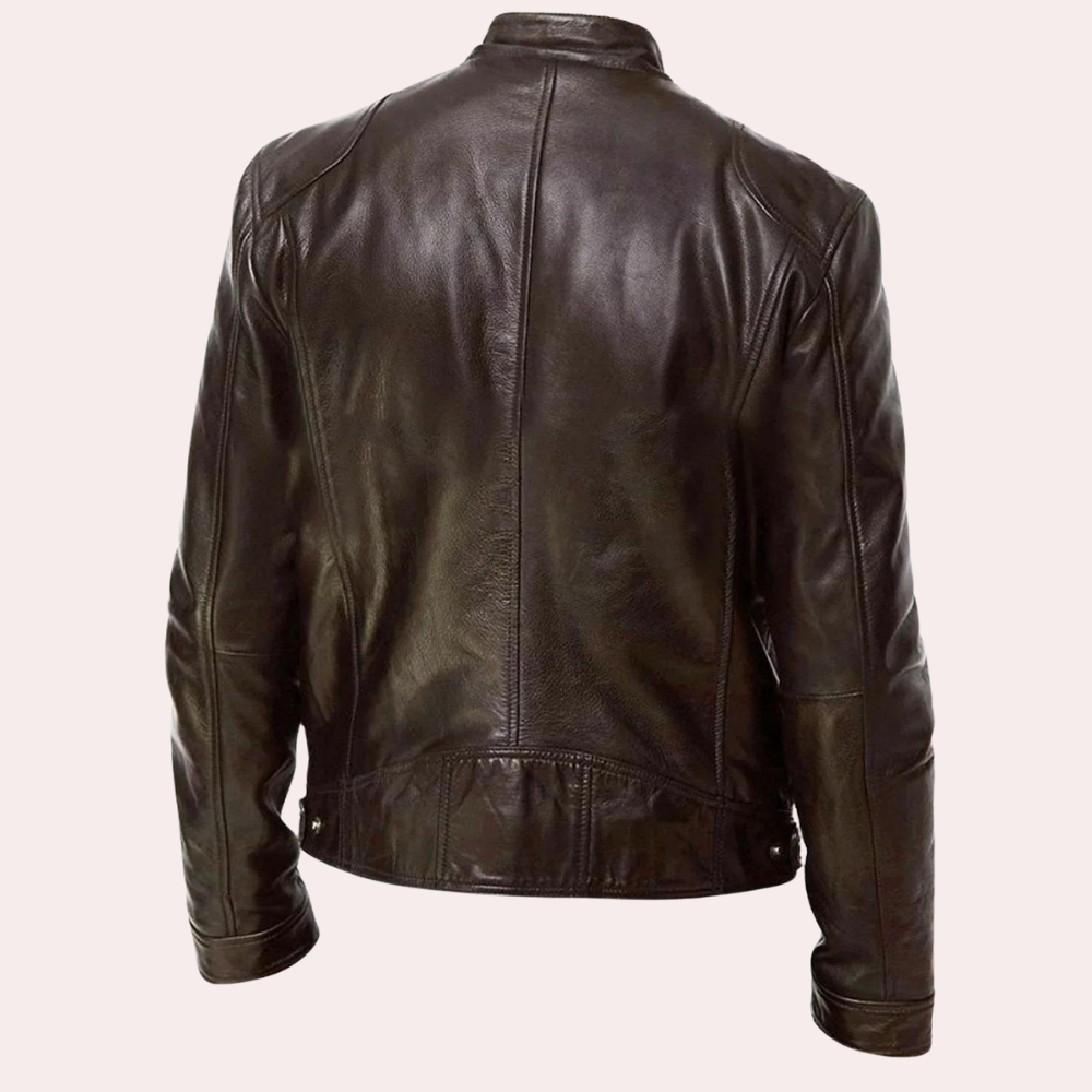 Stilvolle Luxus-Motorradjacke für Männer
