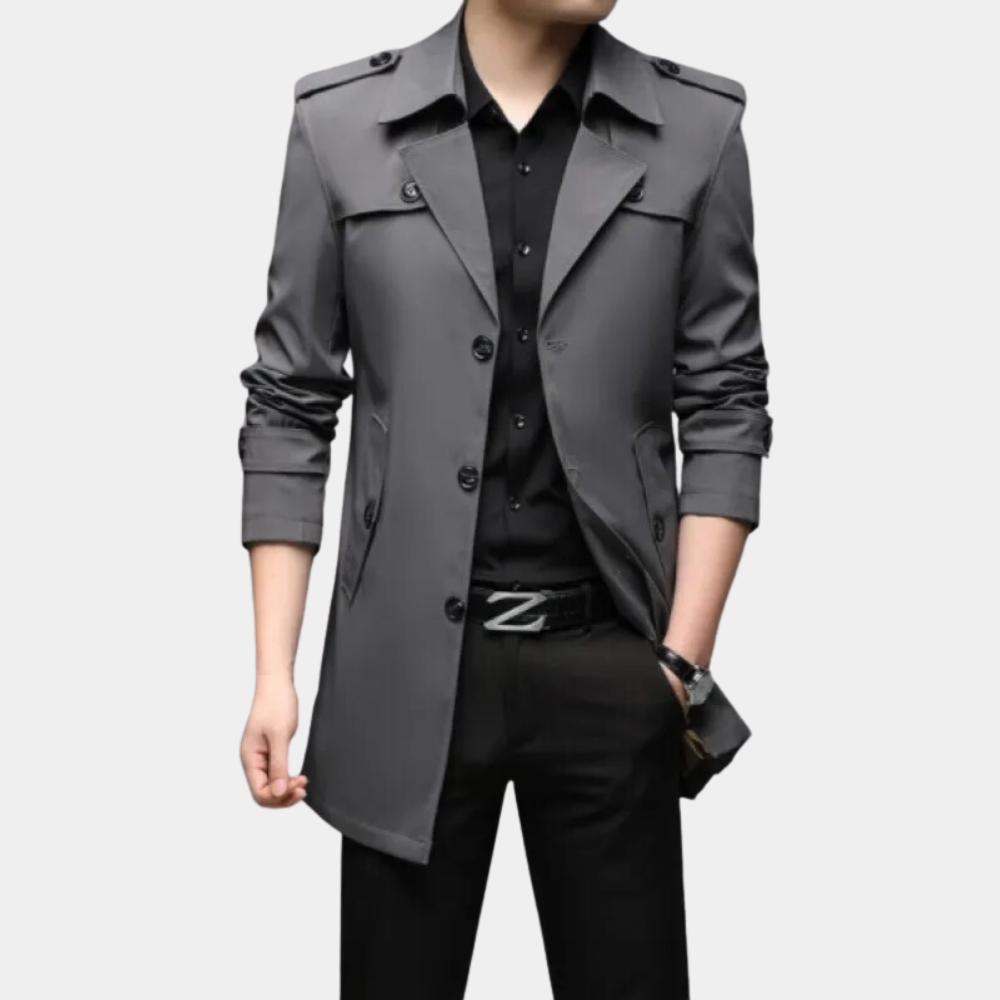 Stilvoller moderner Trenchcoat für den modernen Mann