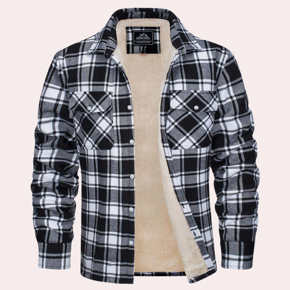 Verführerische karierte Herrenjacke für einen trendigen Look