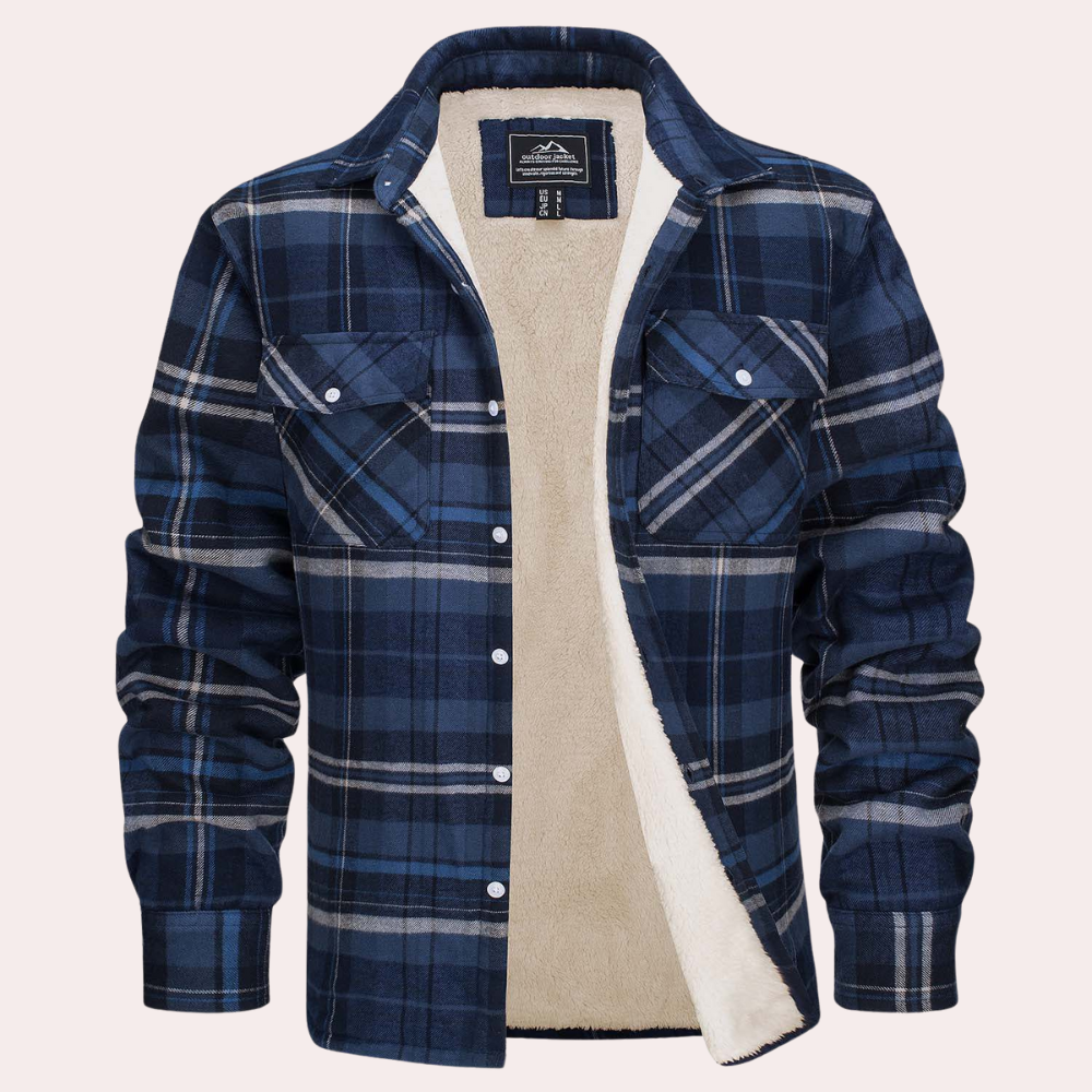 Verführerische karierte Herrenjacke für einen trendigen Look
