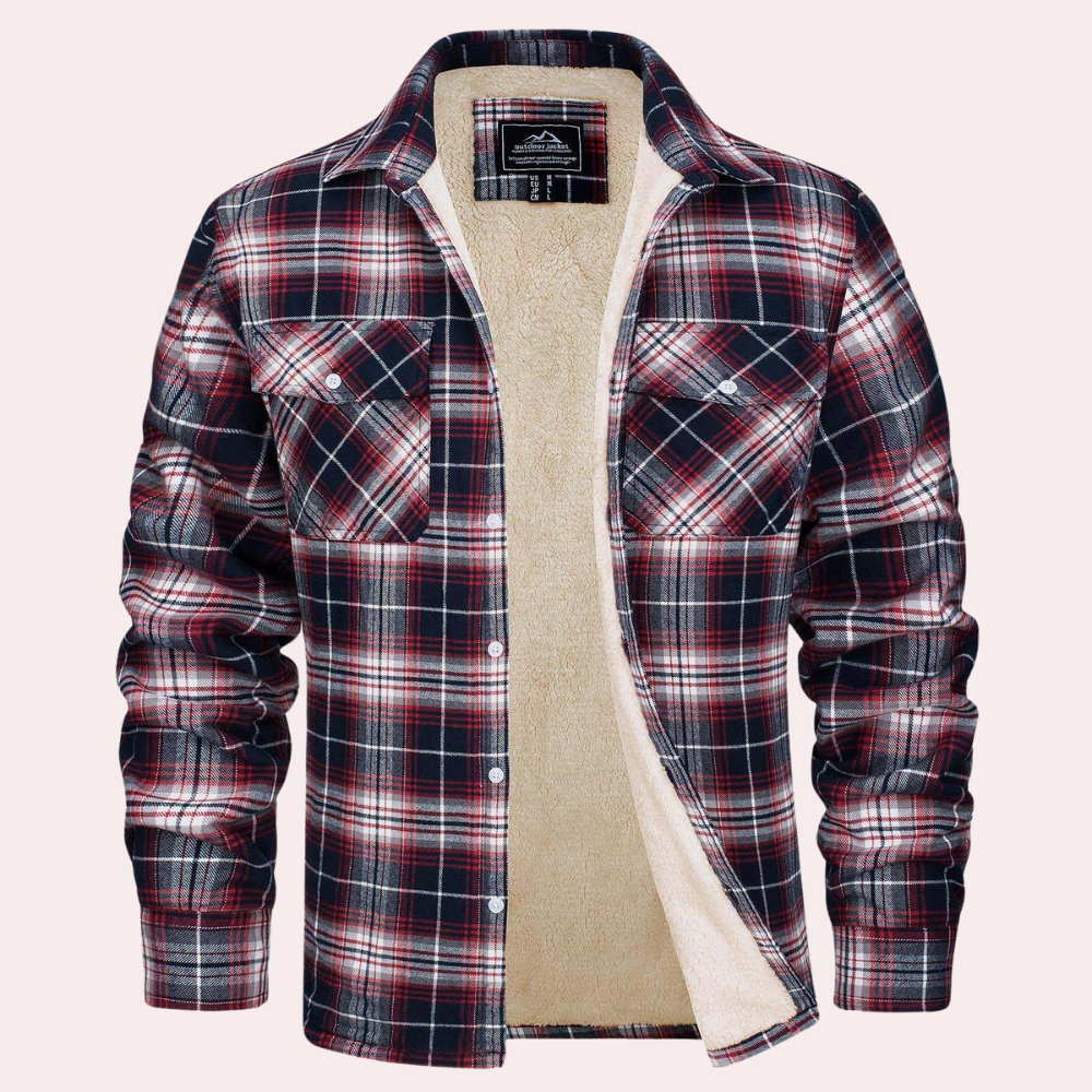 Verführerische karierte Herrenjacke für einen trendigen Look