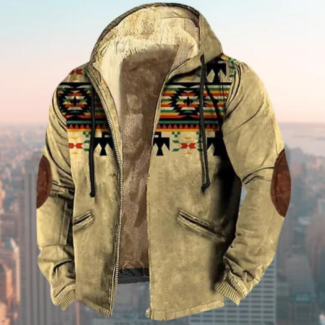 Stylische Herrenjacke mit Kapuze von Claus