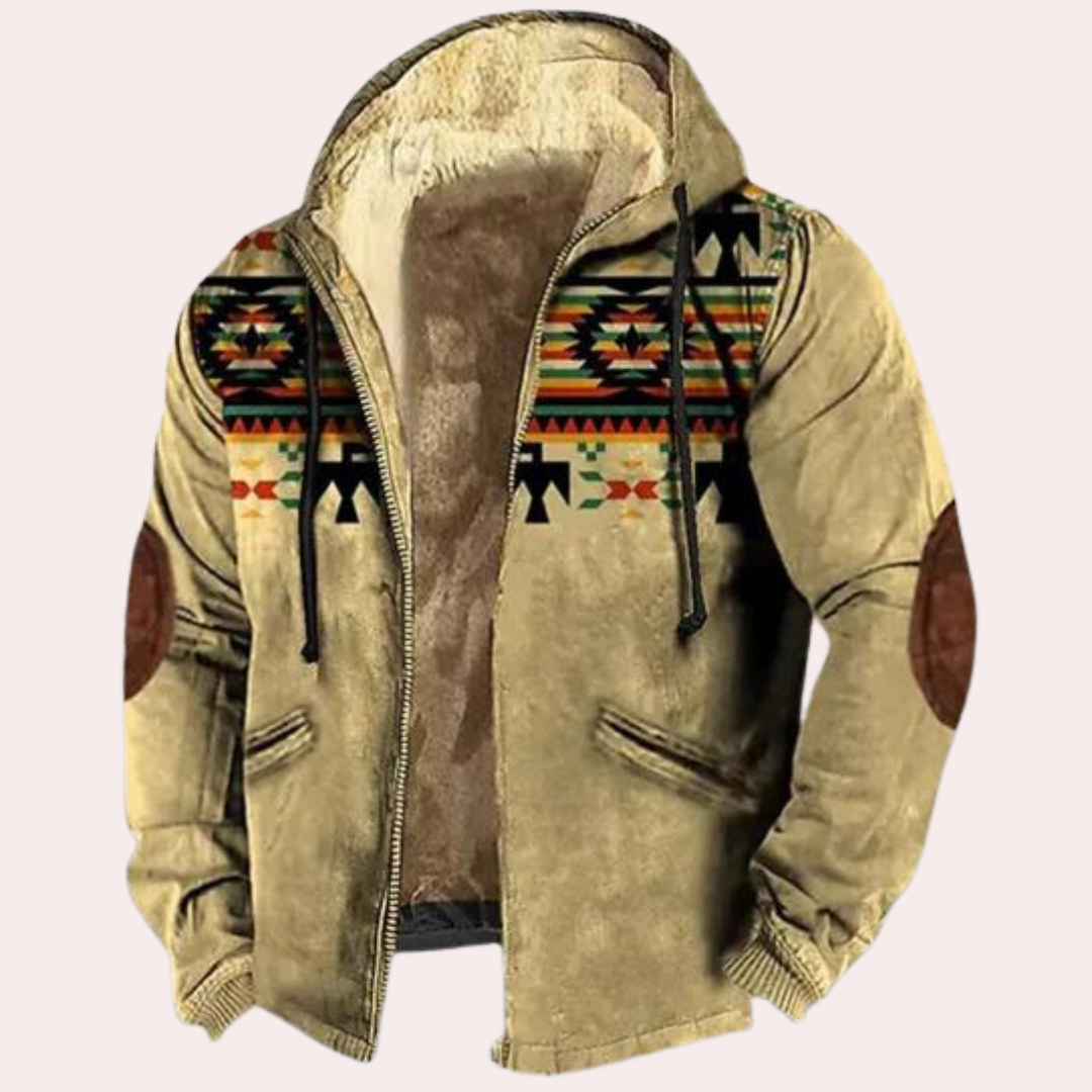 Stylische Herrenjacke mit Kapuze von Claus