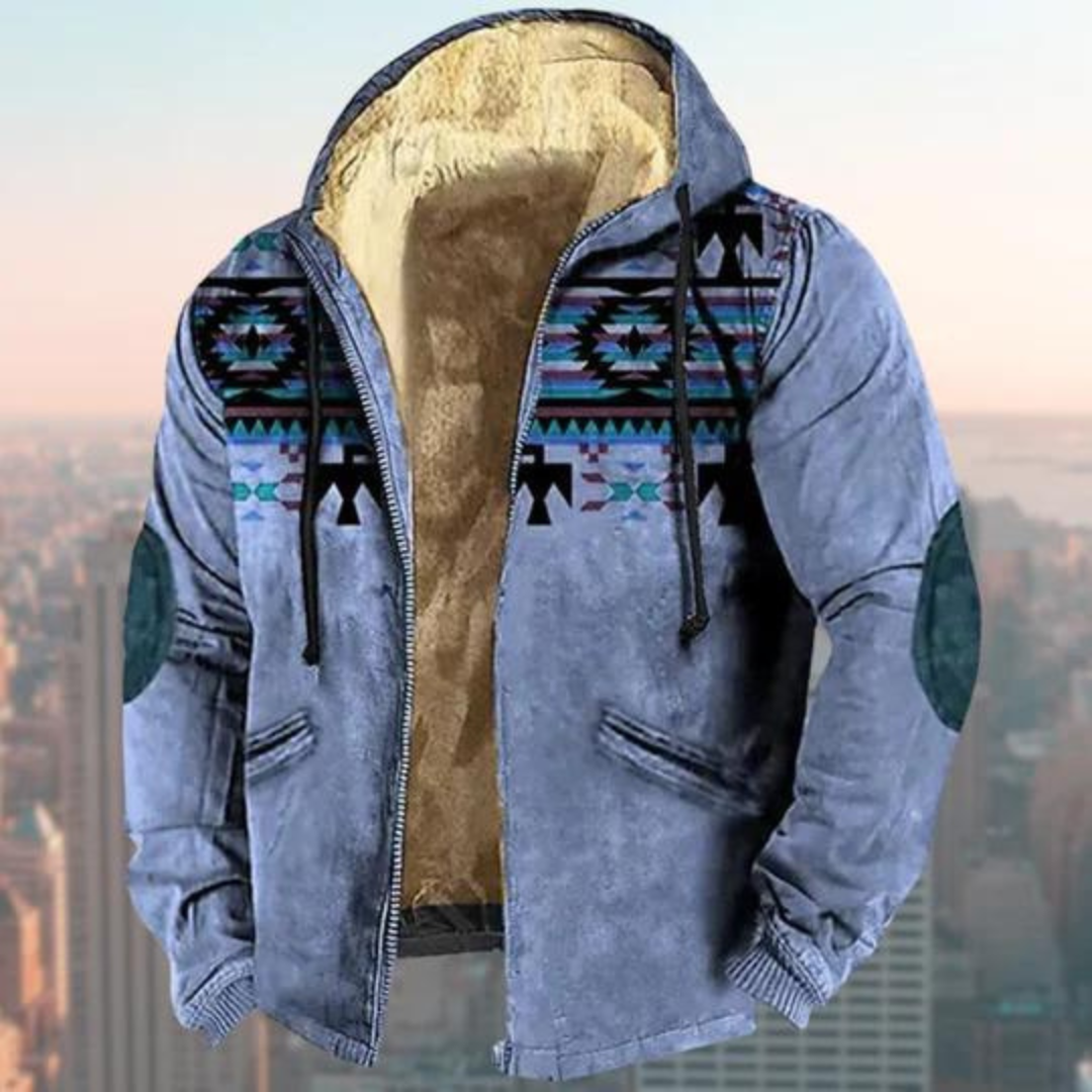 Stylische Herrenjacke mit Kapuze von Claus