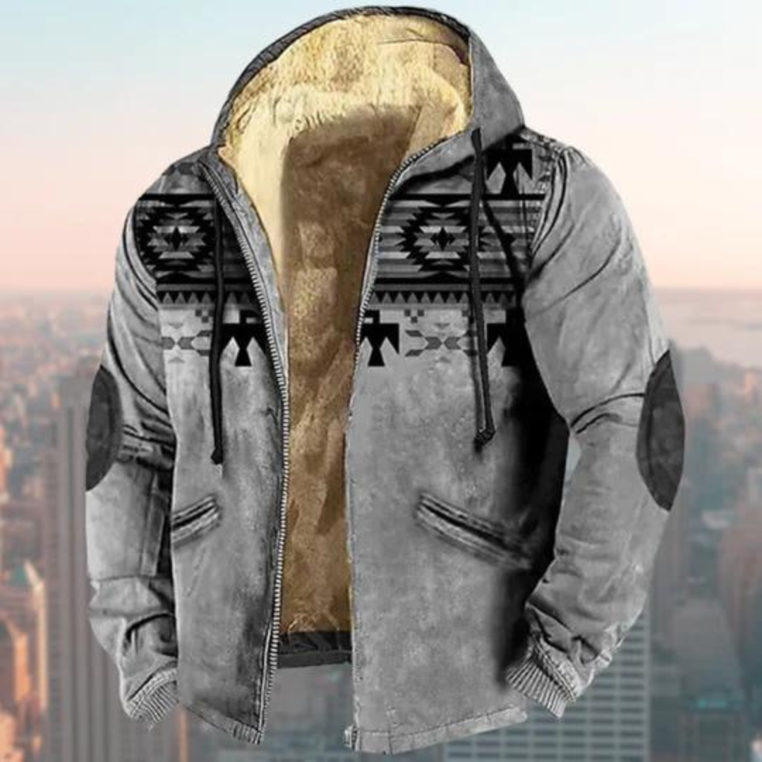 Stylische Herrenjacke mit Kapuze von Claus