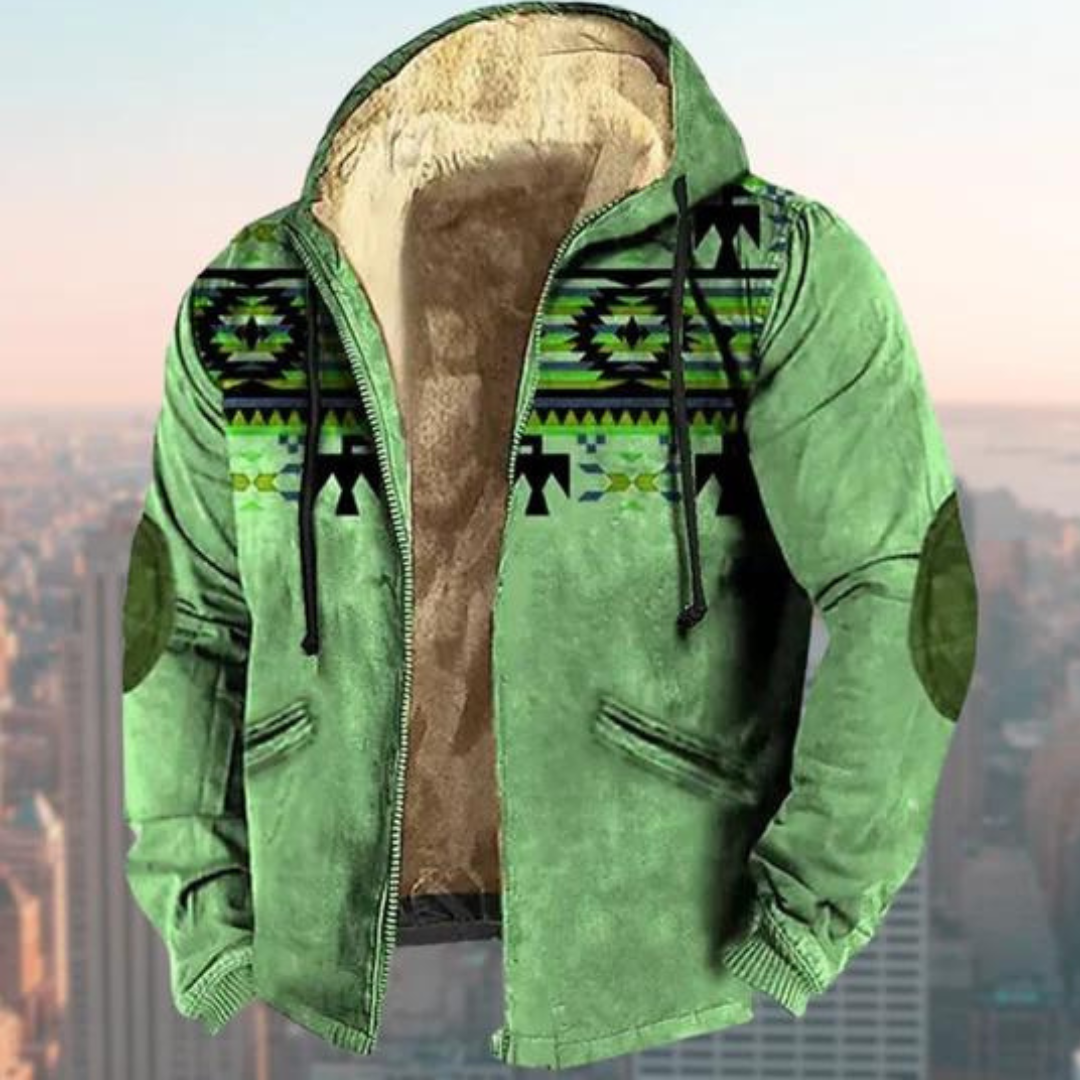 Stylische Herrenjacke mit Kapuze von Claus