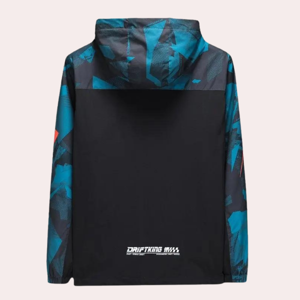 Stylische Herrenjacke mit trendigem Camouflage und praktischer Kapuze