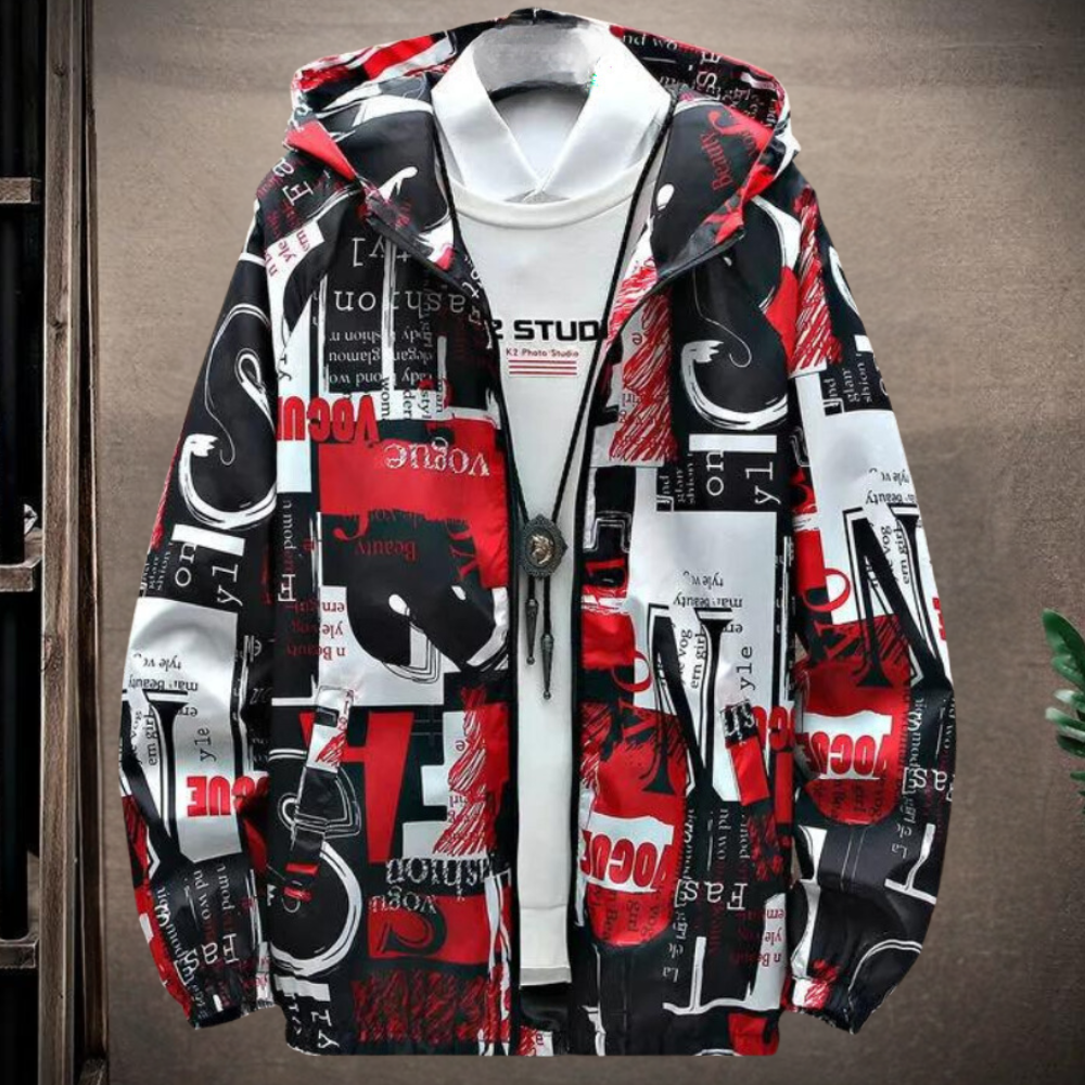 Stylische Dimitri Herren Leichtgewicht Urban Jacke mit Kapuze