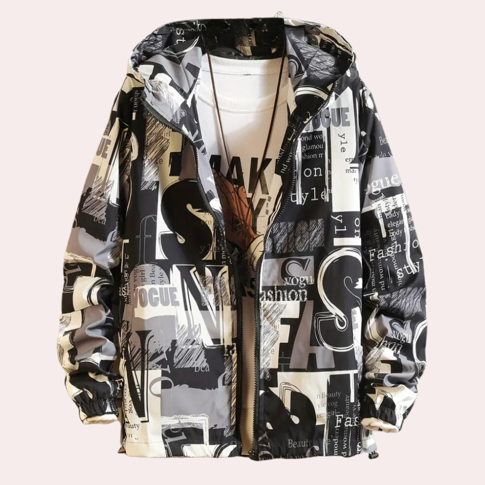 Stylische Dimitri Herren Leichtgewicht Urban Jacke mit Kapuze